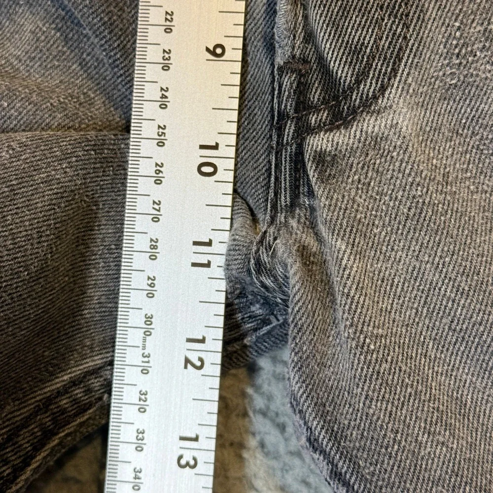 Levi's 501 Jeans Mens Faded Black Button Fly 38x32 Straight Leg Cotton Vintage